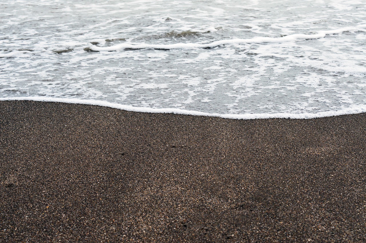 shore beach waves free photo