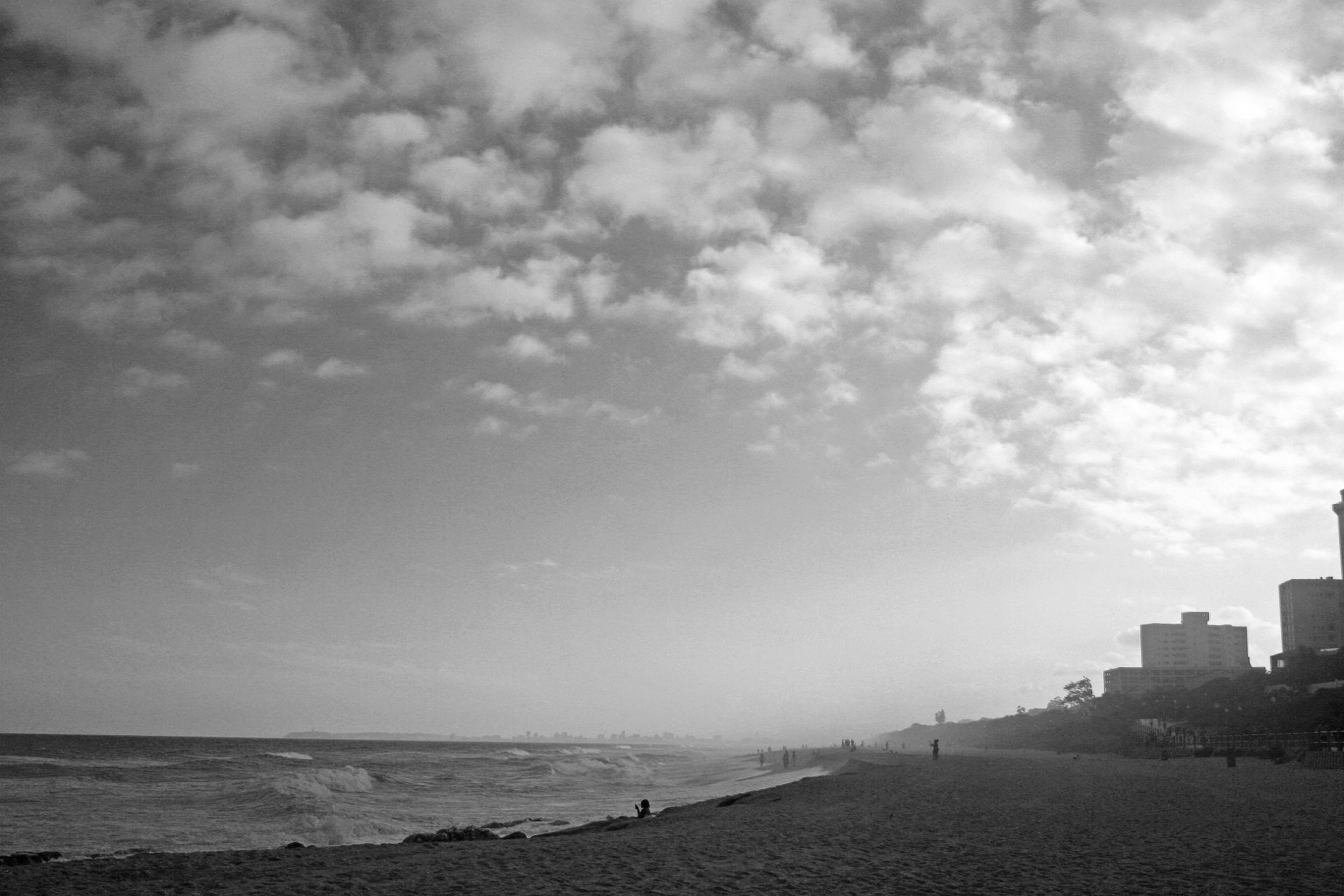 shoreline buildings sea free photo