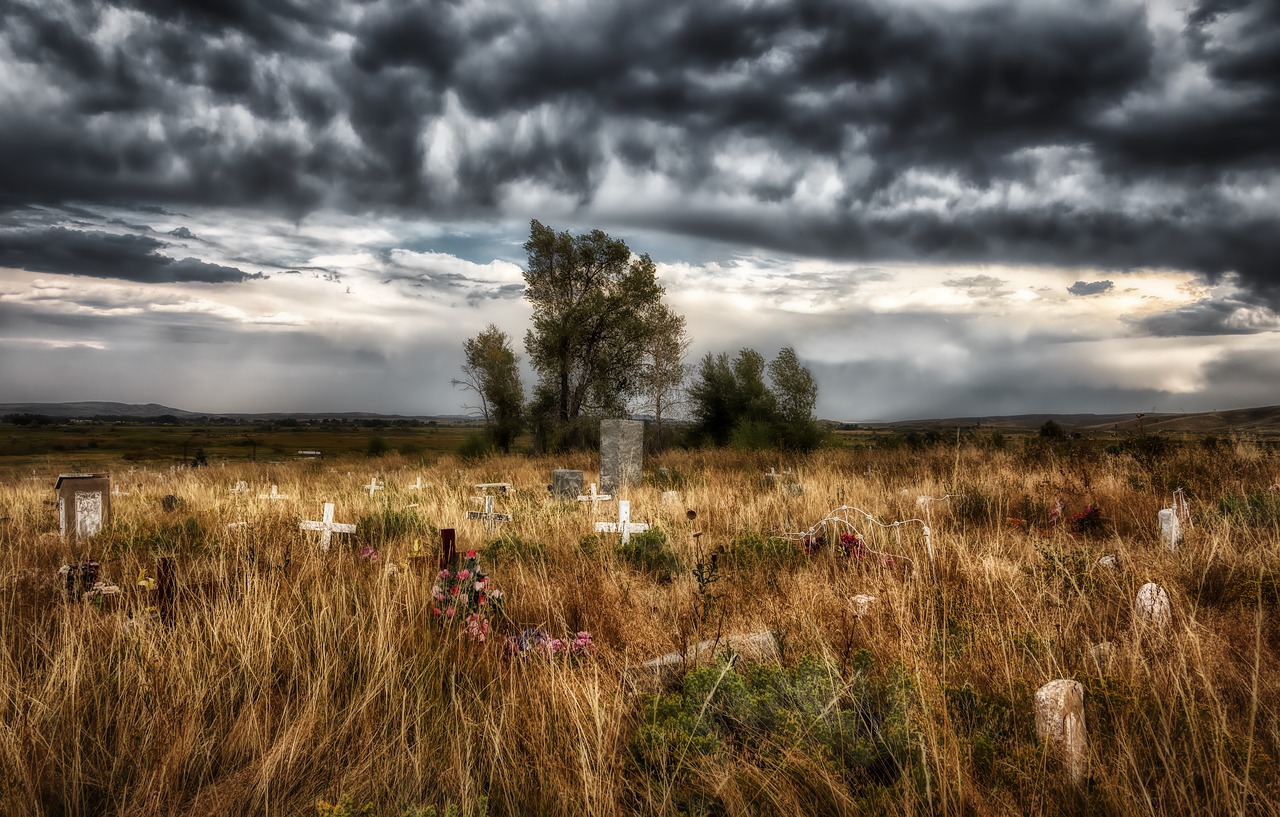 shoshone tribal cemetery  wyoming  america free photo