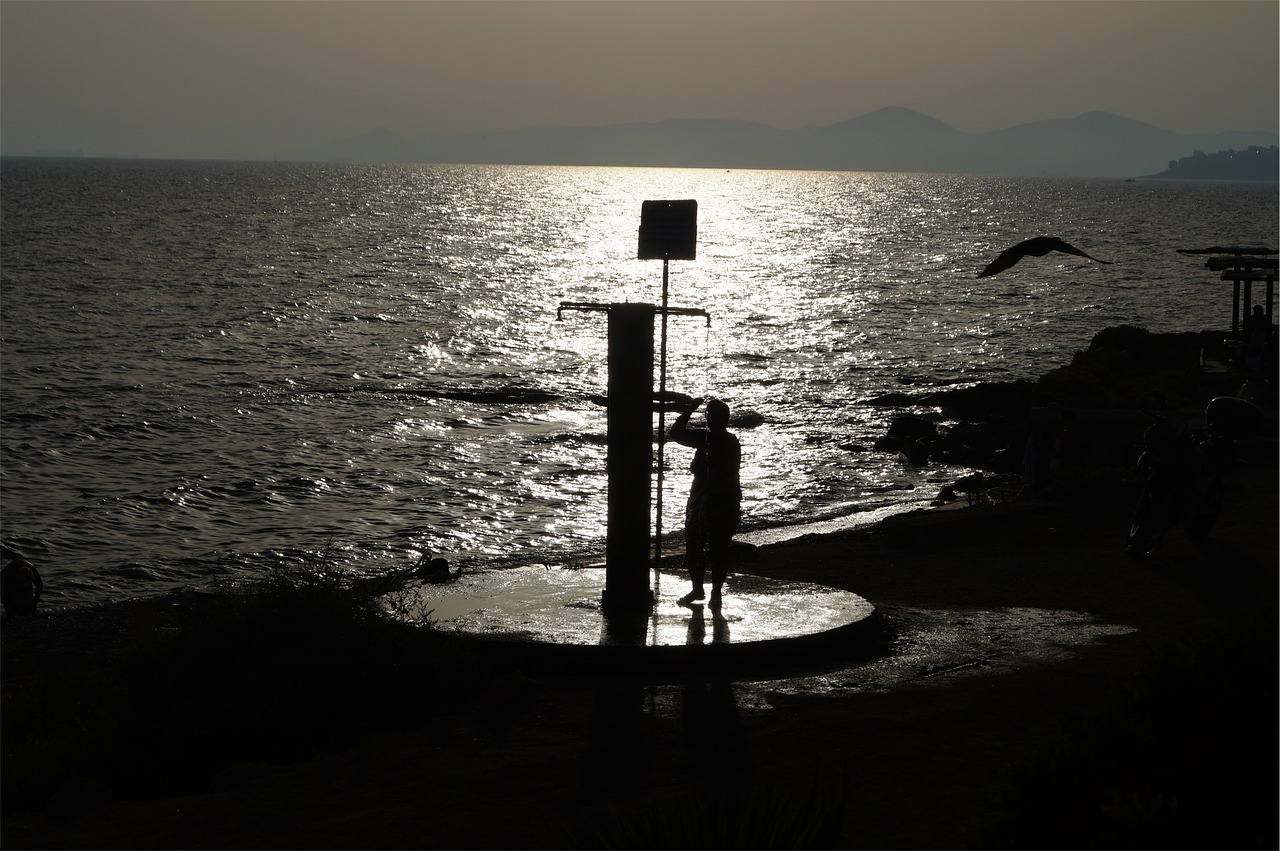 shower fountain sunset free photo