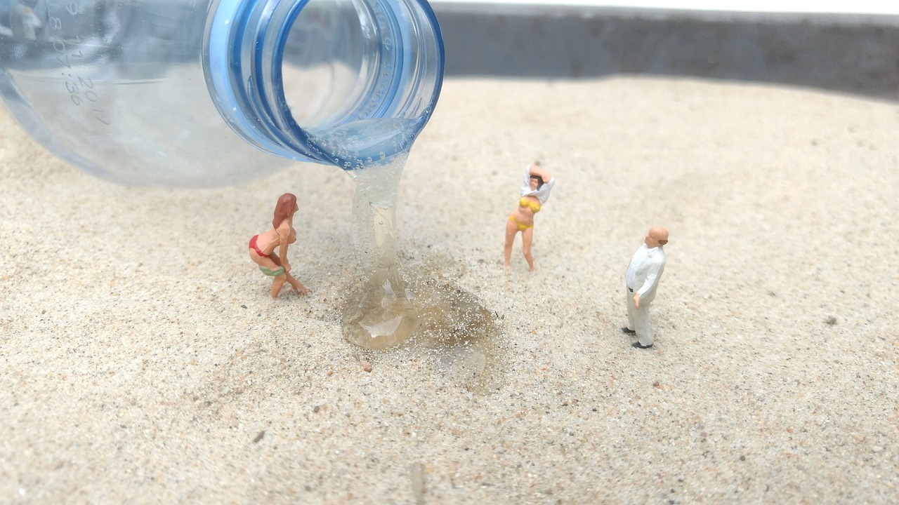 shower  bottle  miniature figures free photo