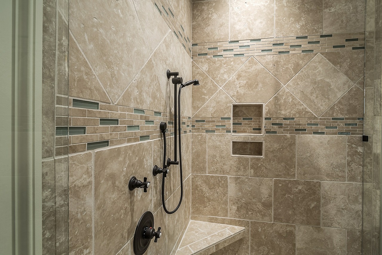 shower tile bathroom free photo