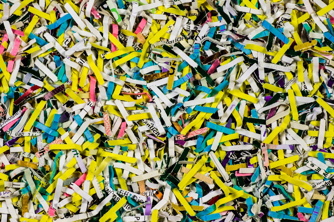 shredded paper file schnitzel shredder free photo