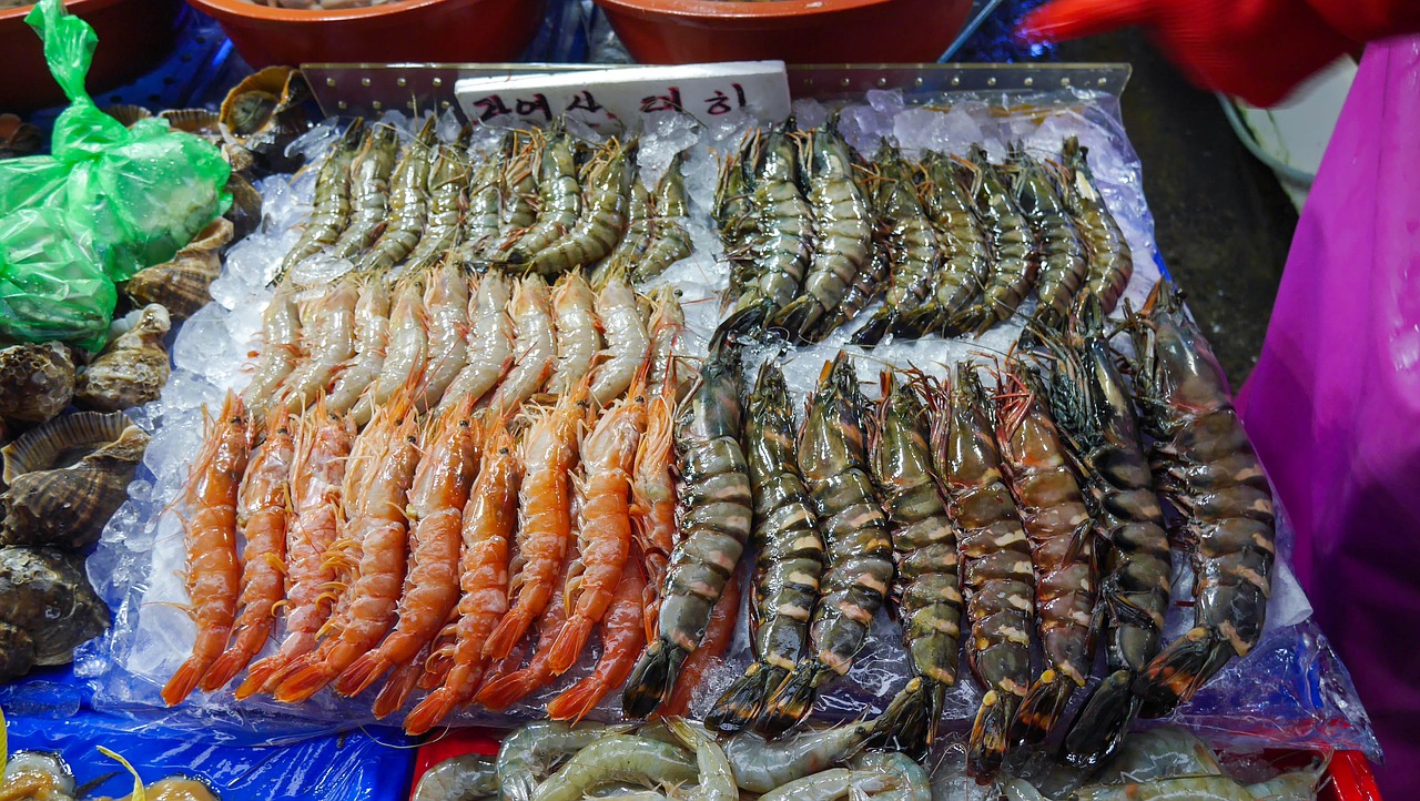 shrim prawn fishmarket free photo