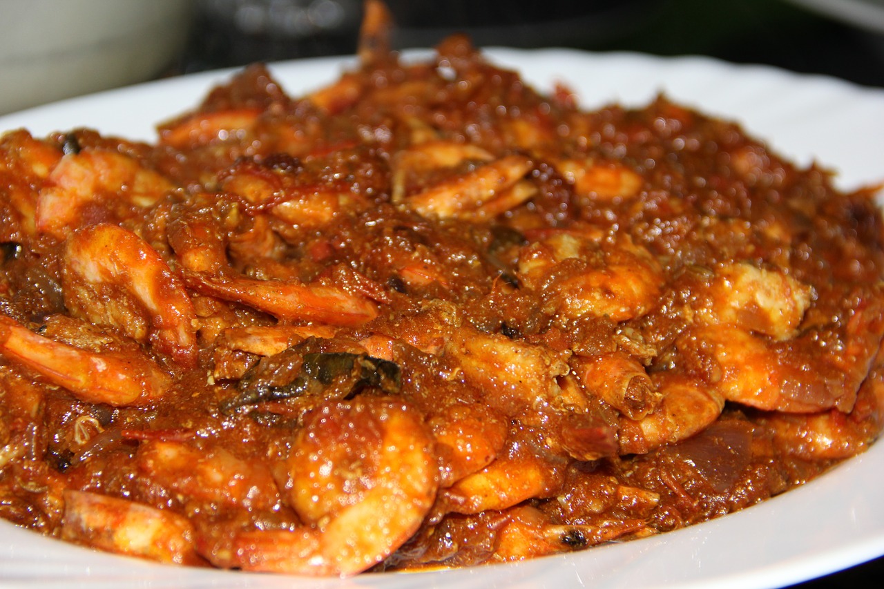 shrimp curry spices free photo