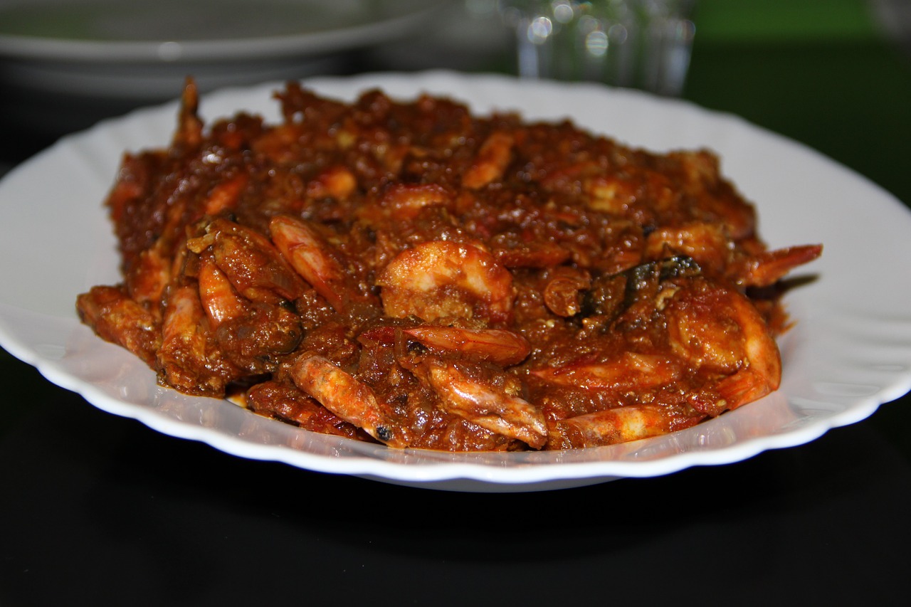 shrimp curry spices free photo