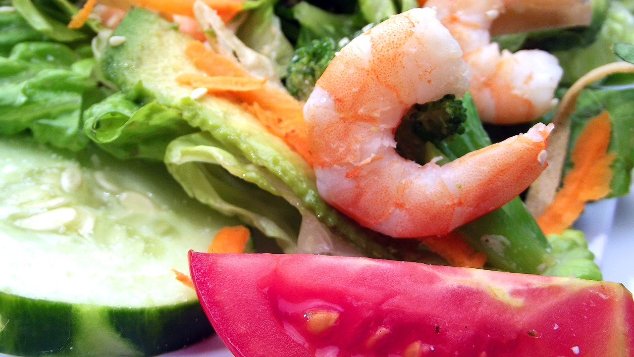 shrimp premium salad free photo