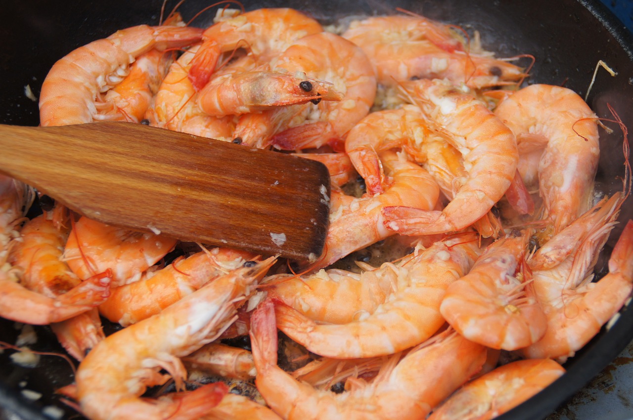 shrimp crabs cook free photo