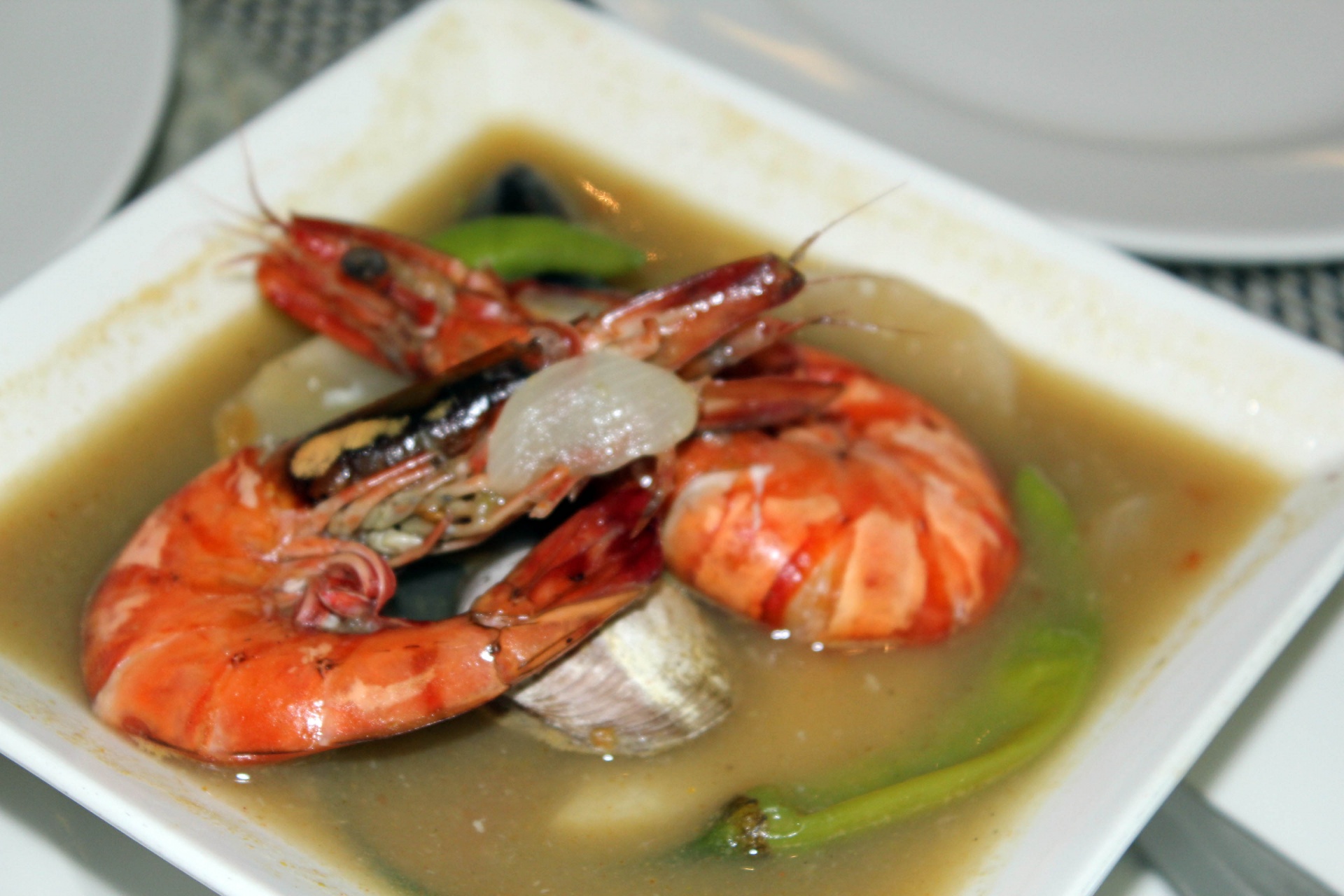 shrimp sinigang soup shrimp sinigang free photo