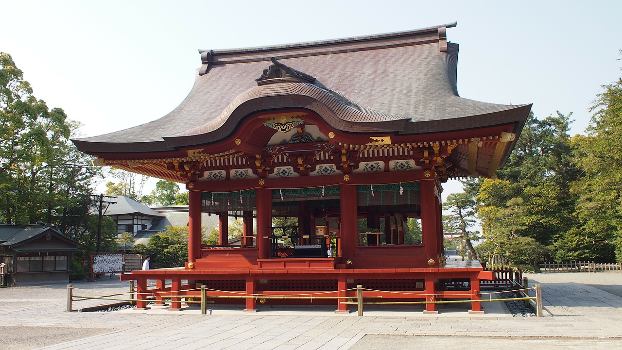 shrine kamakura japan free photo