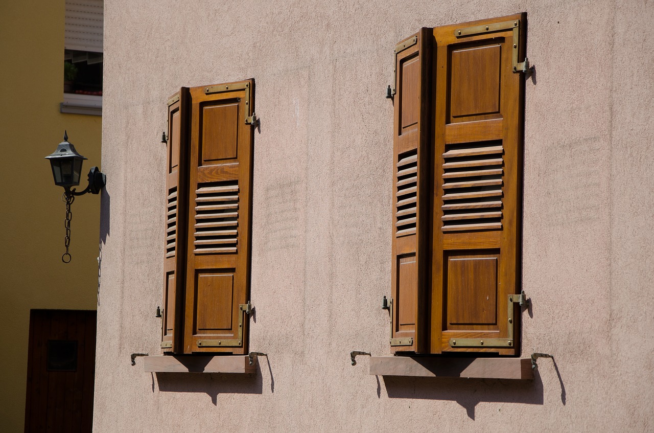 shutters midday sun high contrast free photo