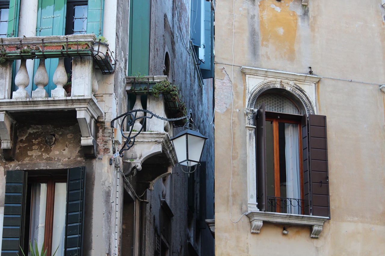 shutters balcony venice free photo