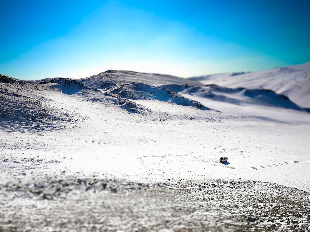 siberia winter vehicle free photo