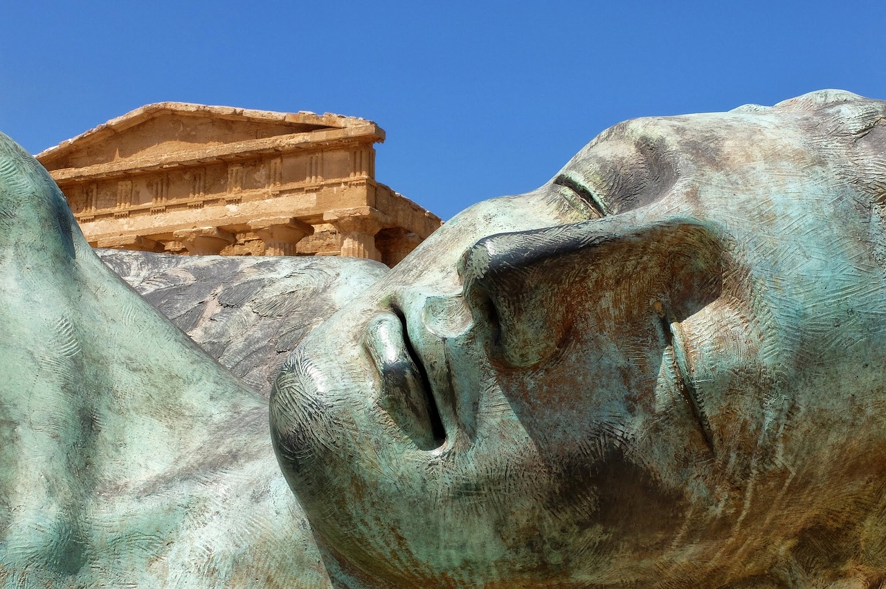 sicily agrigento valley temples free photo