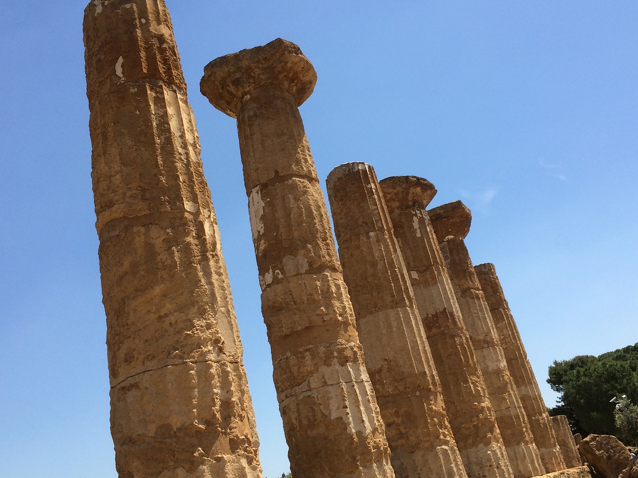 sicily ruins italy free photo