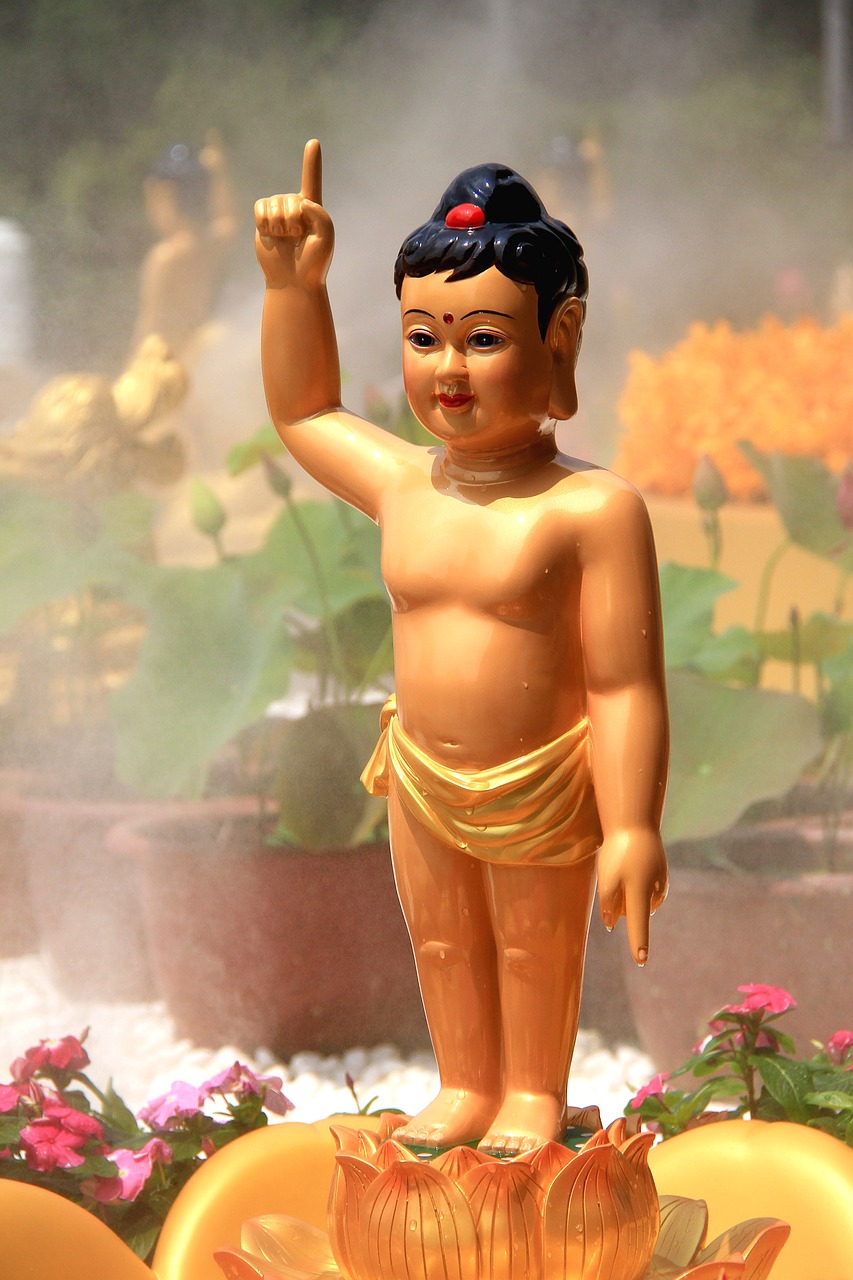 siddhartha prince bath buddha buddhism free photo