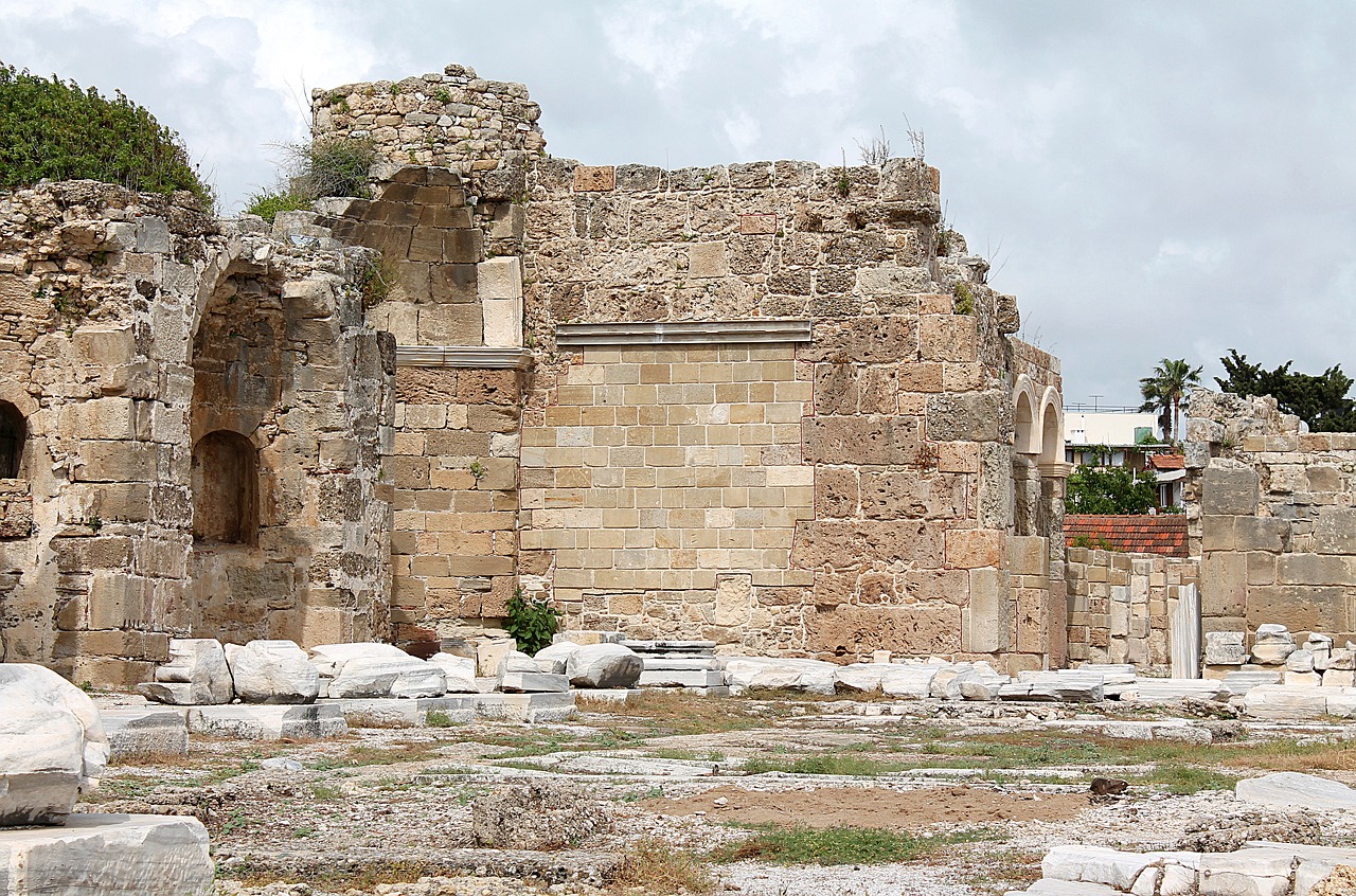 side ancient side the mediterranean coast free photo