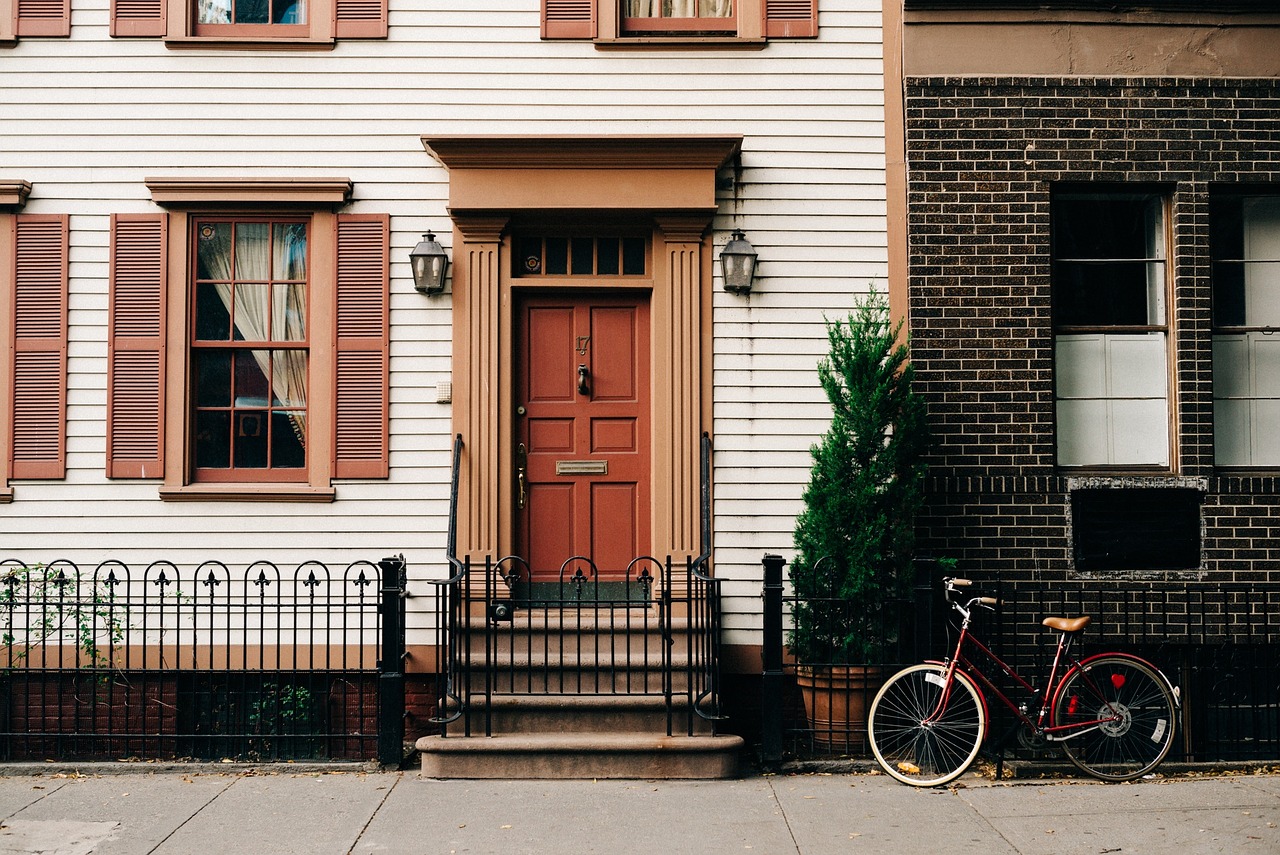 sidewalk house home free photo