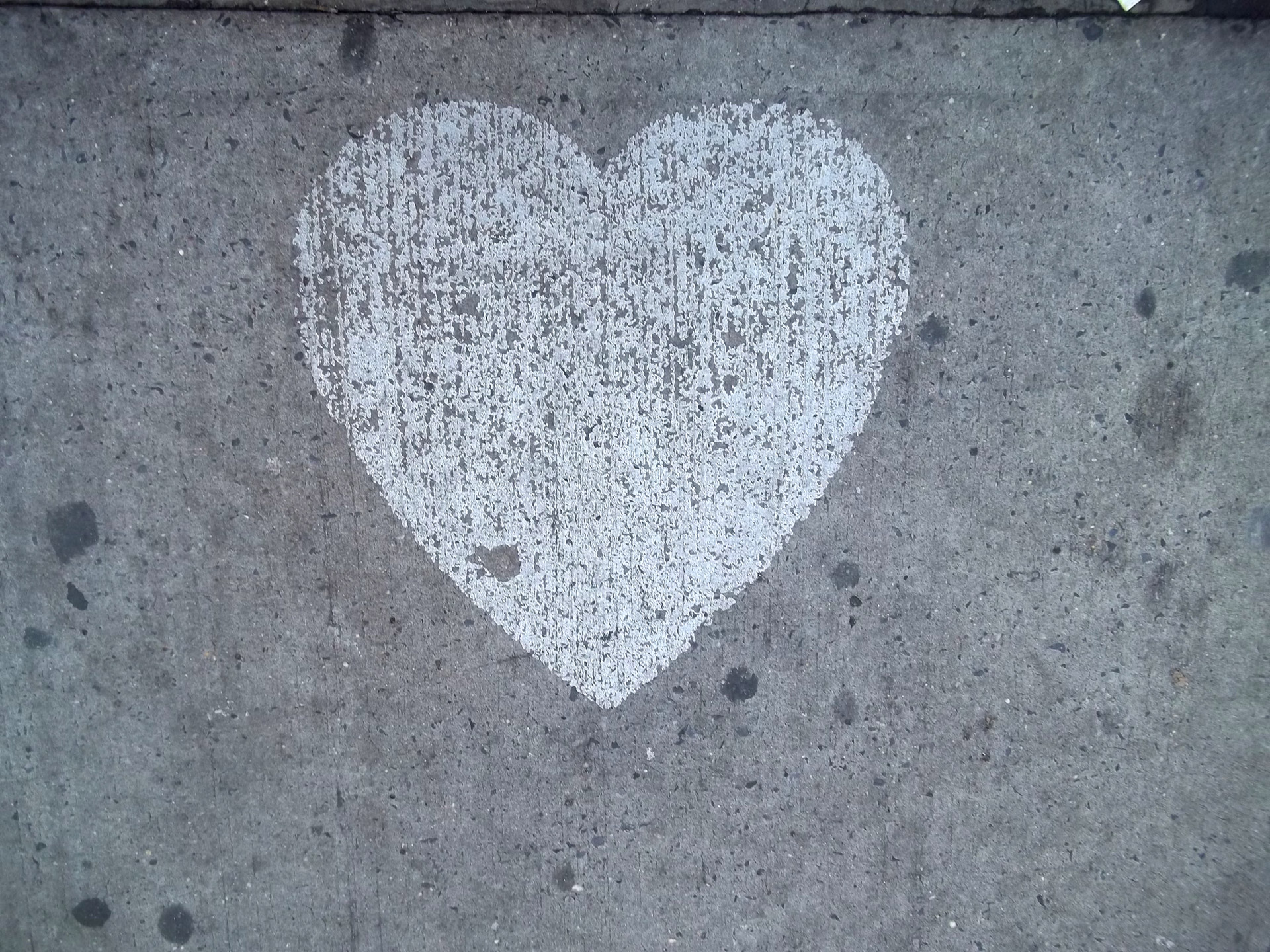 heart love sidewalk free photo