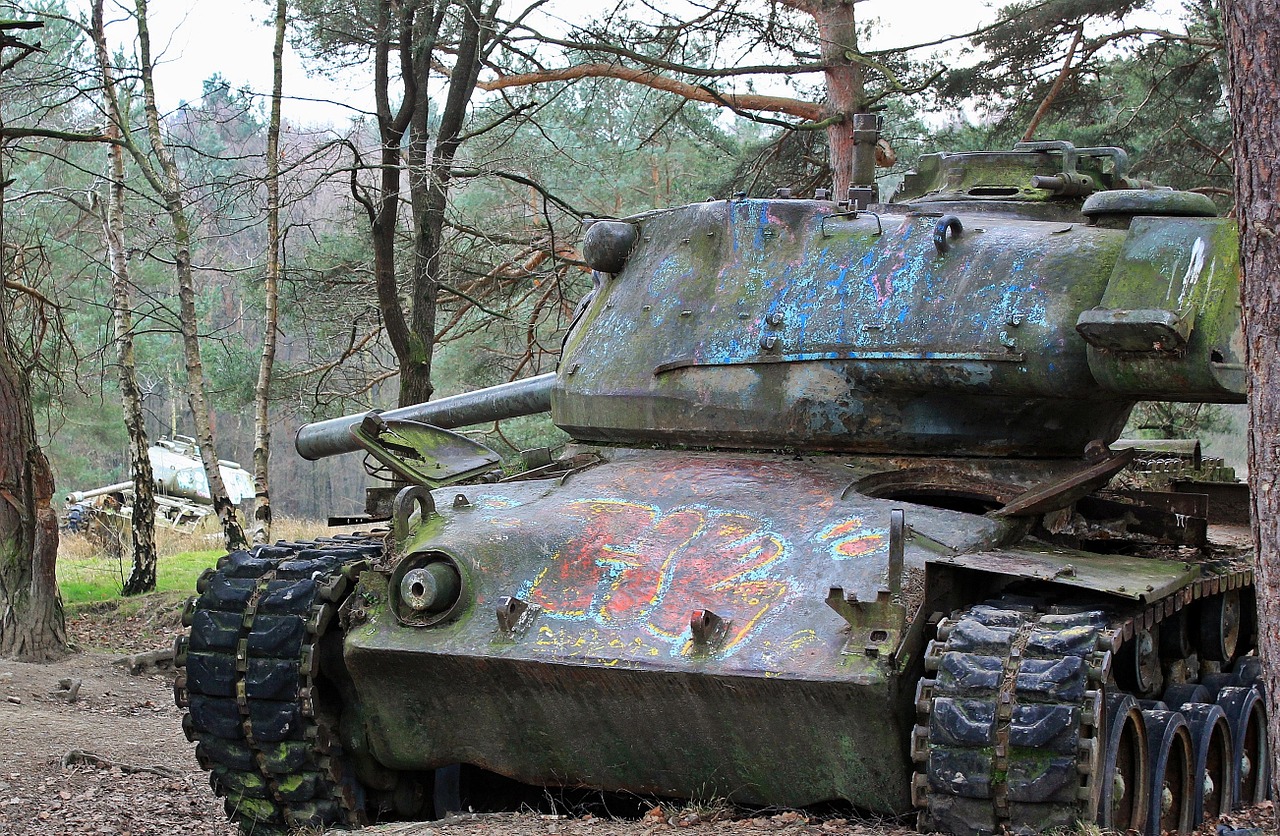 siegfried line aachen military training area old tank free photo