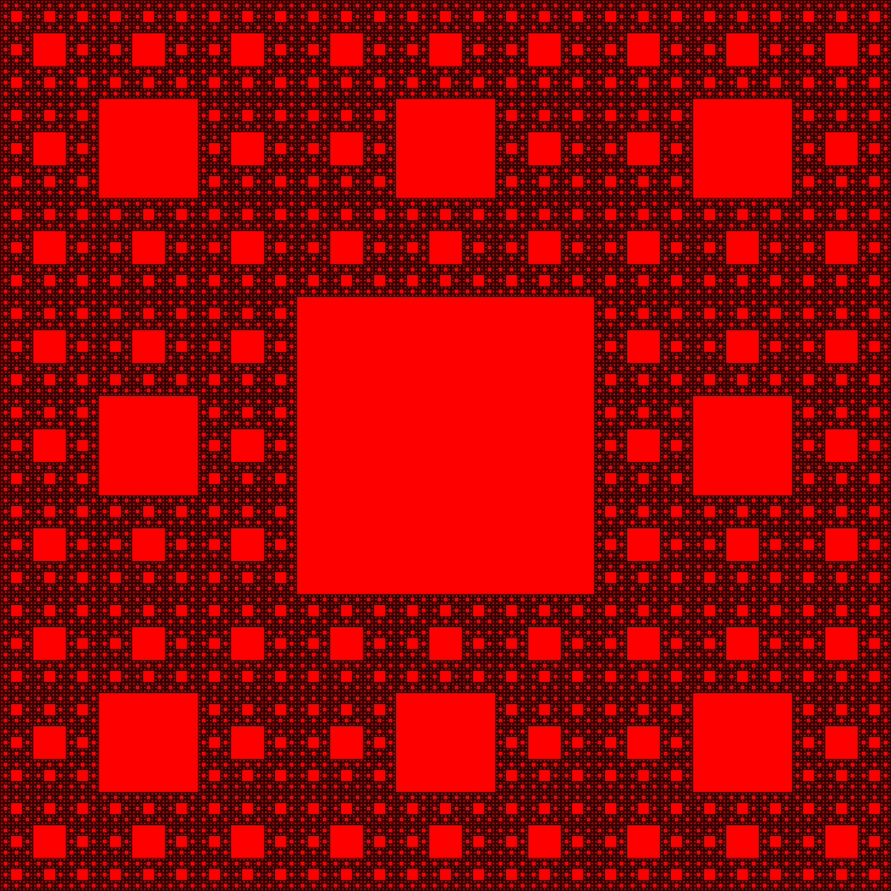 sierpinski carpet plane fractal shape free photo