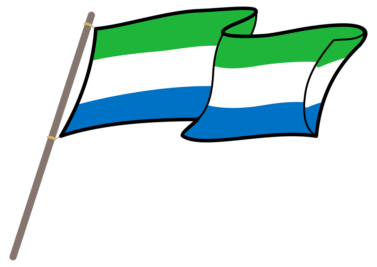 sierra leone flag graphics free photo