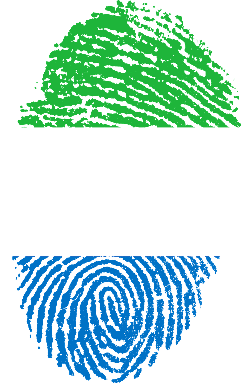 sierra leone flag fingerprint free photo