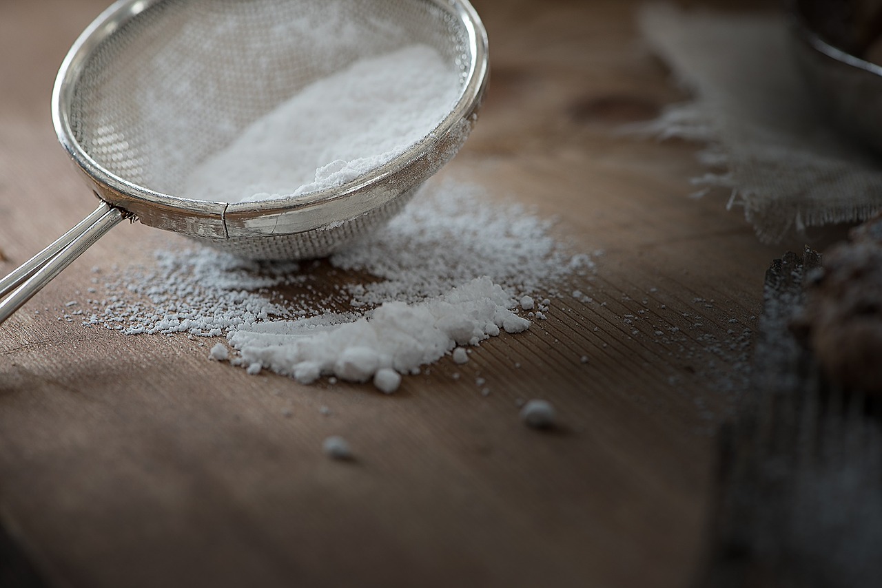 sieve icing sugar kitchen help free photo
