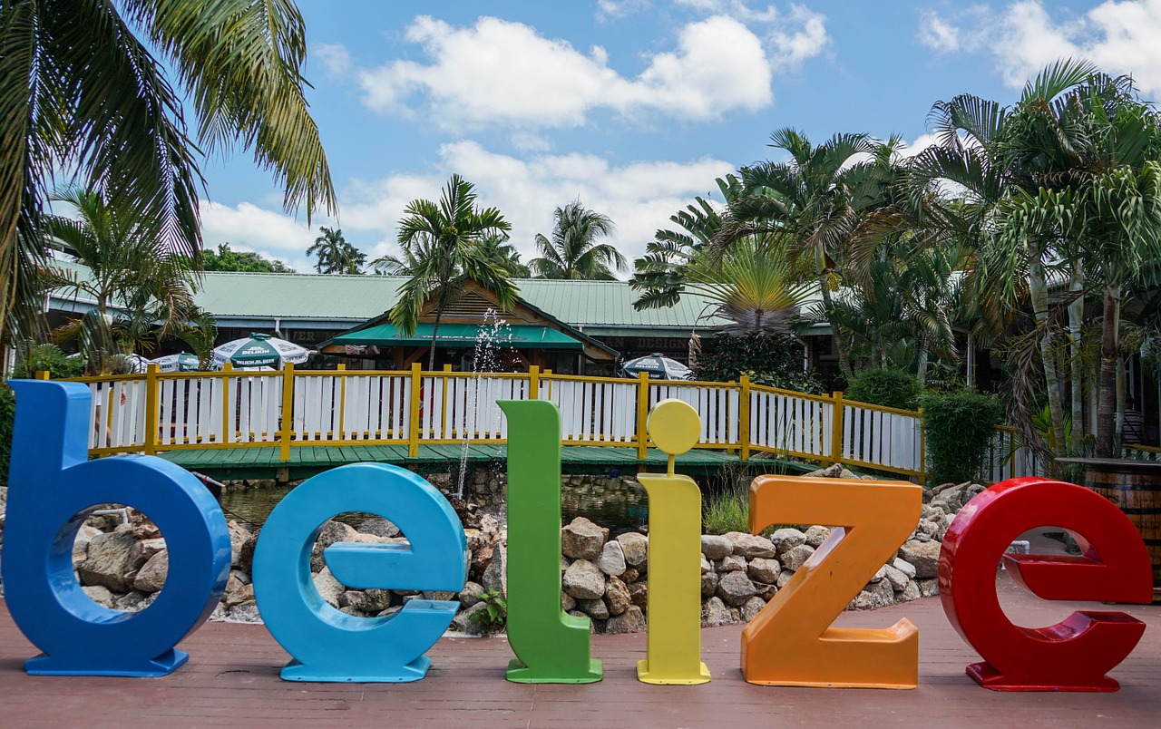sign belize vacation free photo