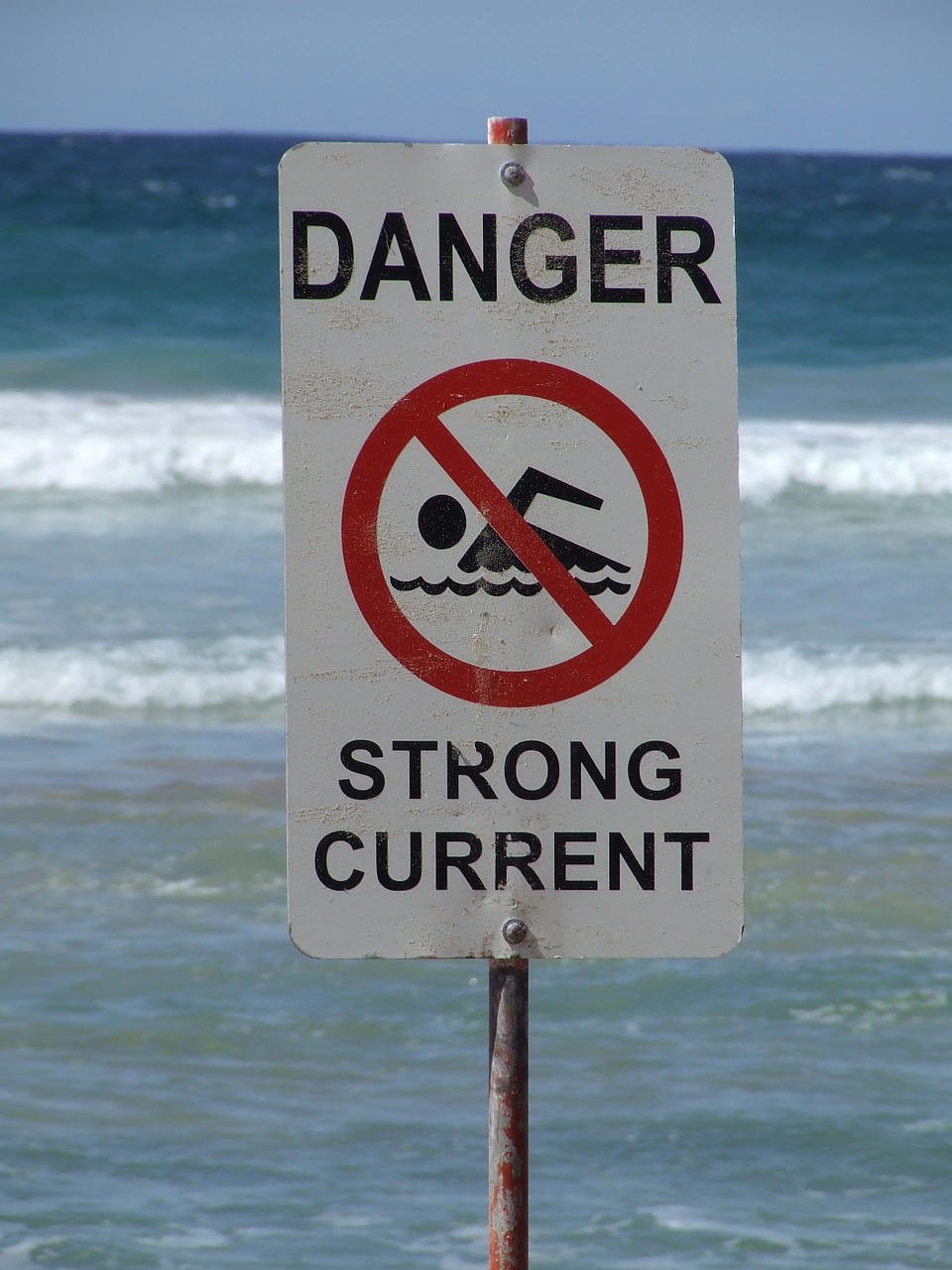 sign danger surf free photo