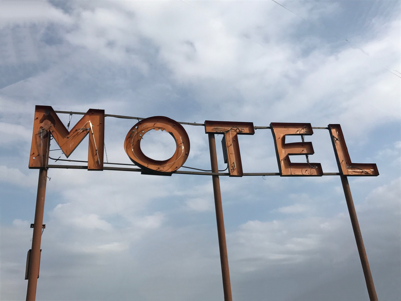 sign motel retro free photo