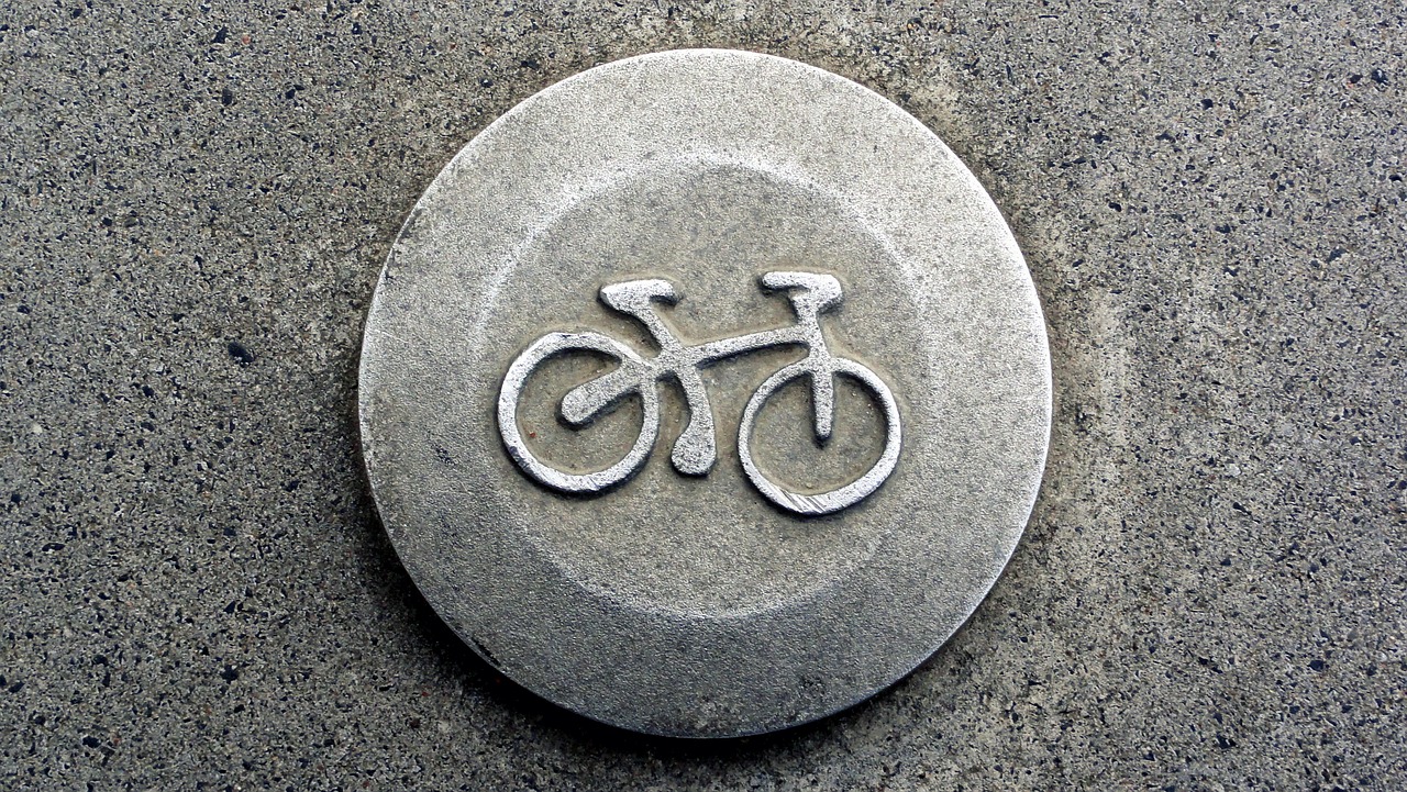 sign bike symbol free photo