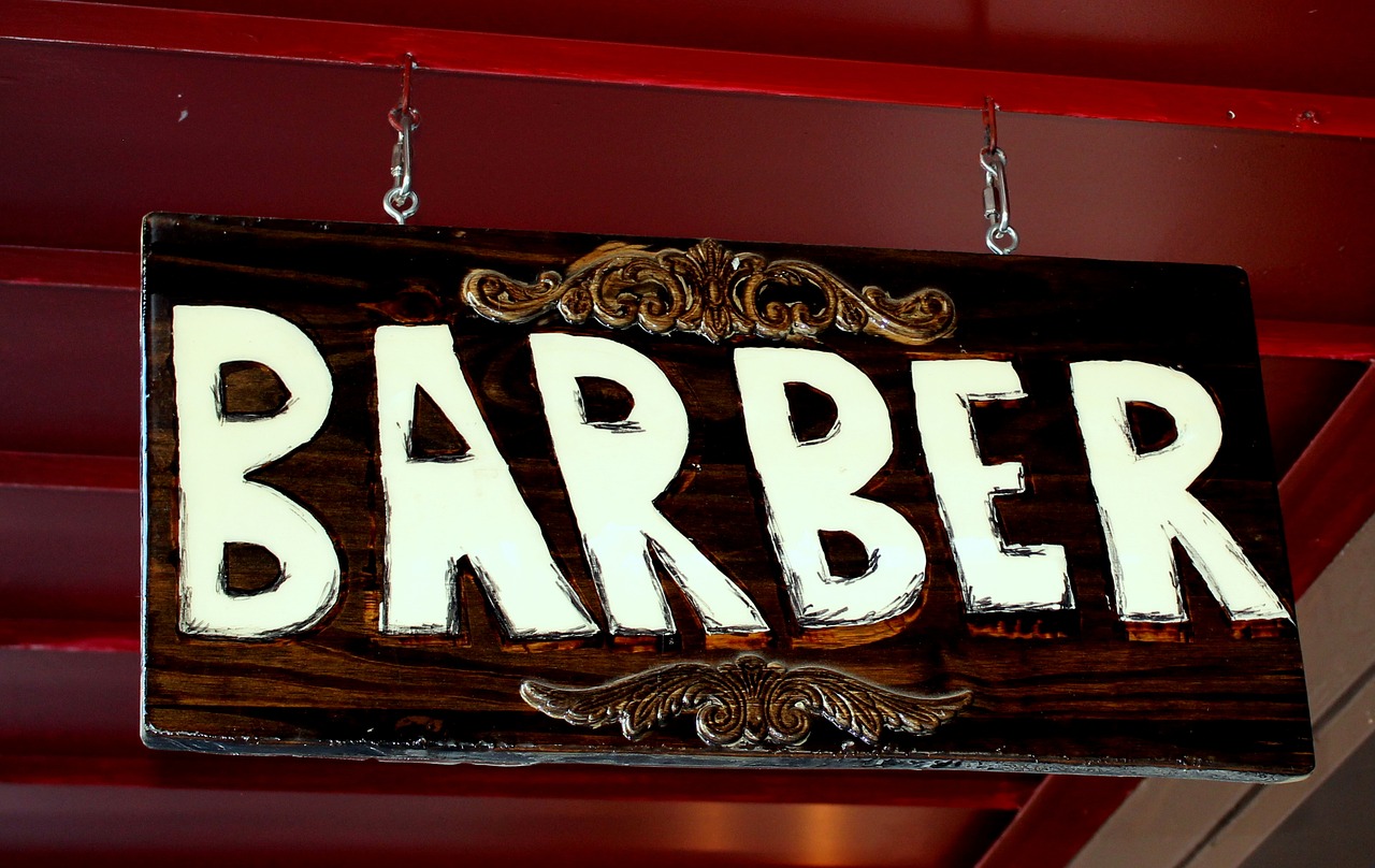 sign barber hair free photo