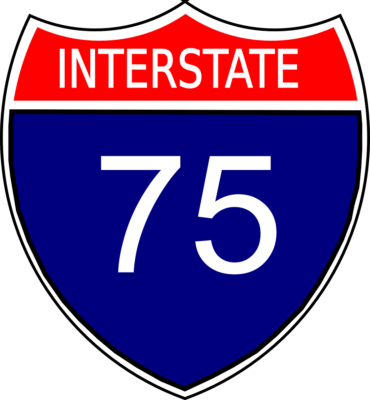sign interstate 75 america free photo