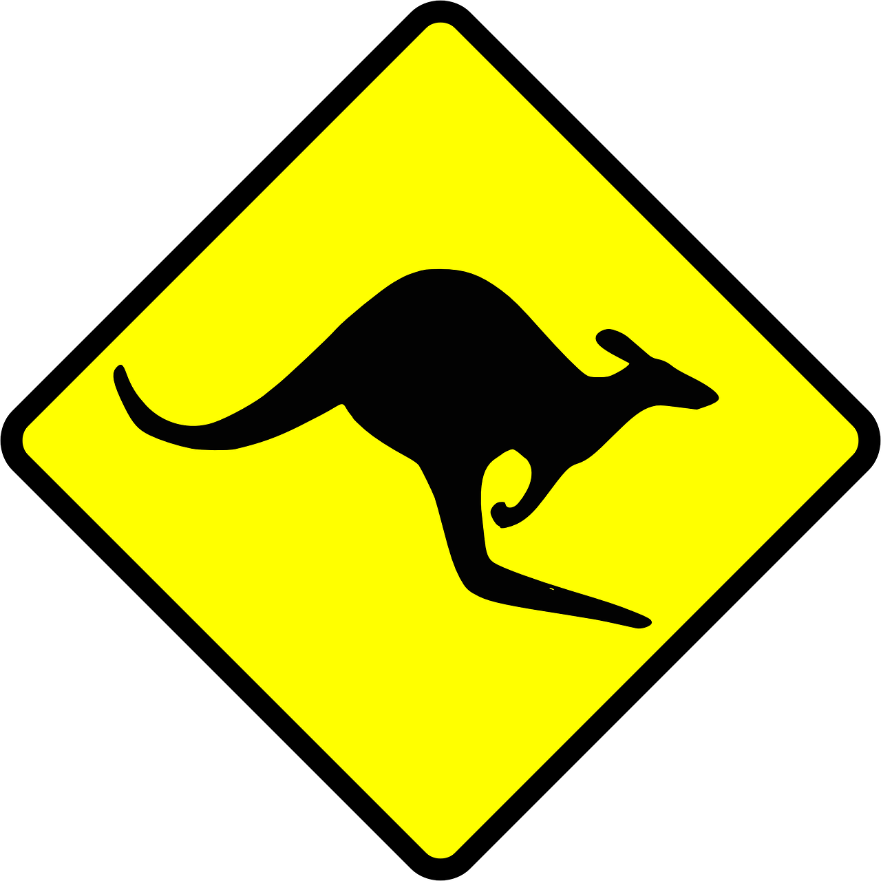 sign symbols kangaroo free photo