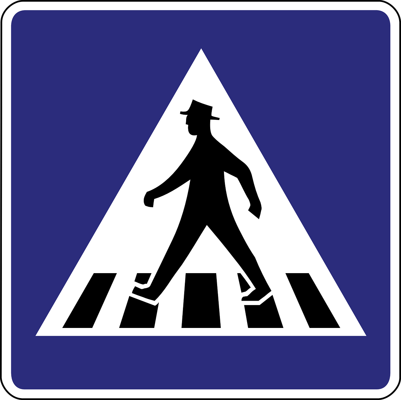 sign pedestrian crossing caution free photo