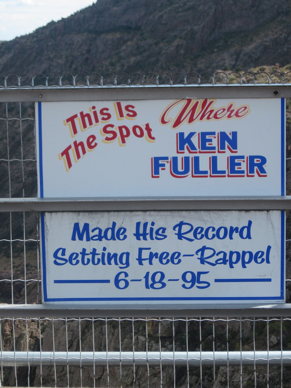 sign royal gorge bridge park colorado free photo