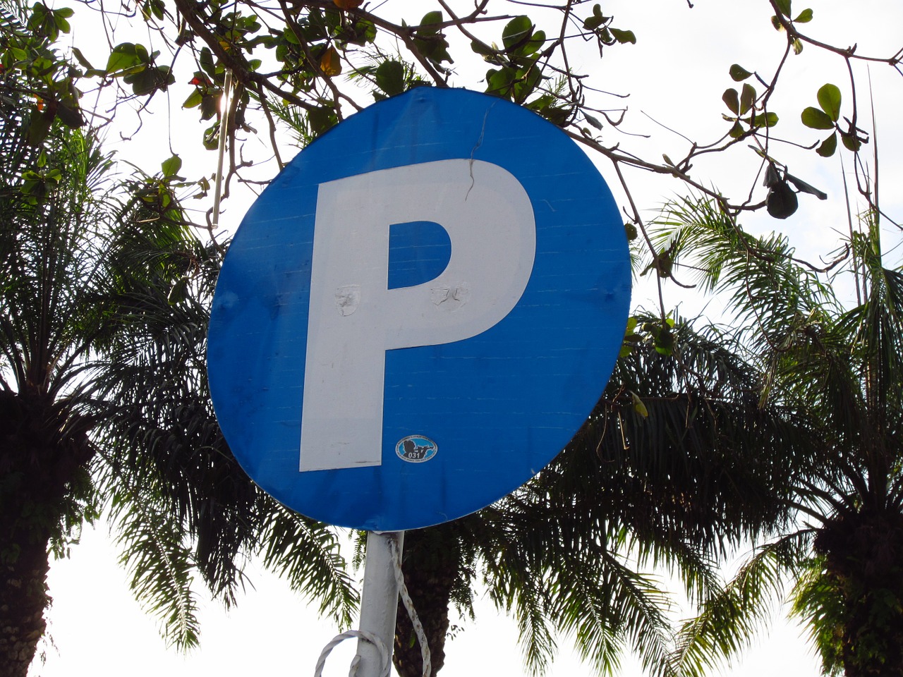 sign board park blue free photo