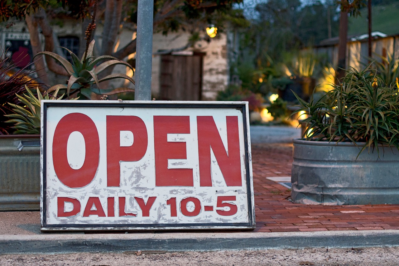 signage open sign free photo