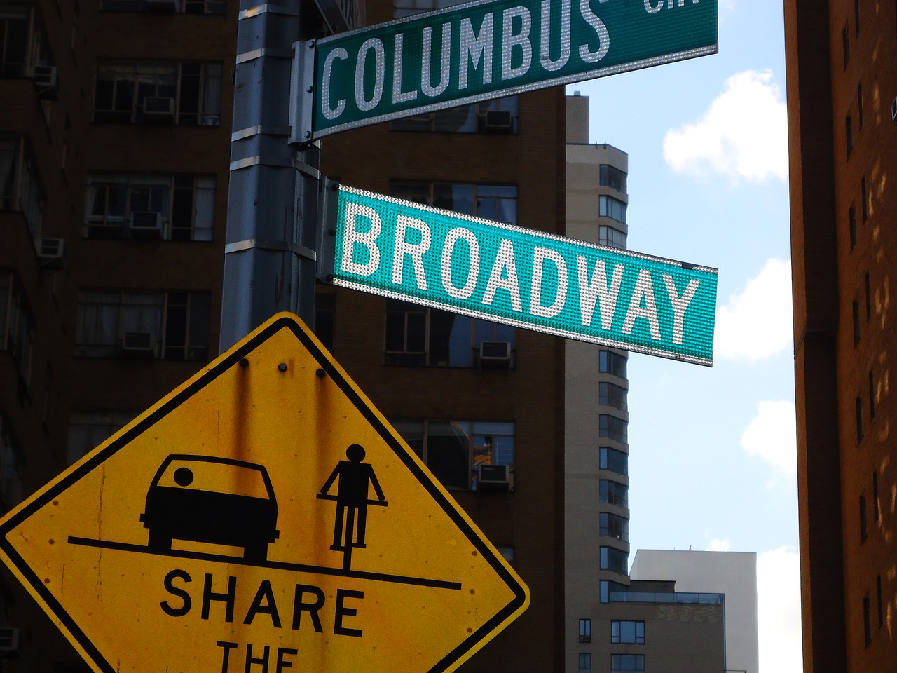 signboard new york broadway free photo