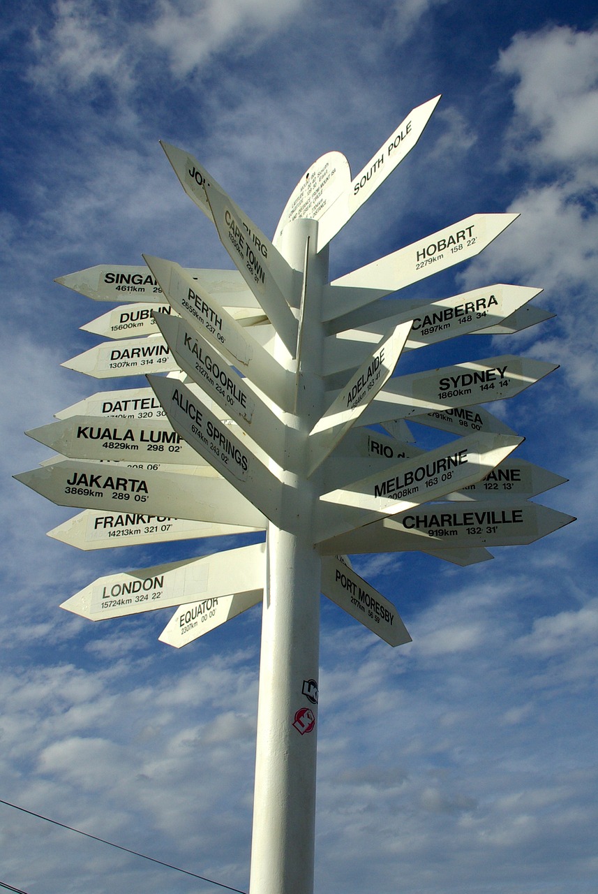 signpost direction information free photo
