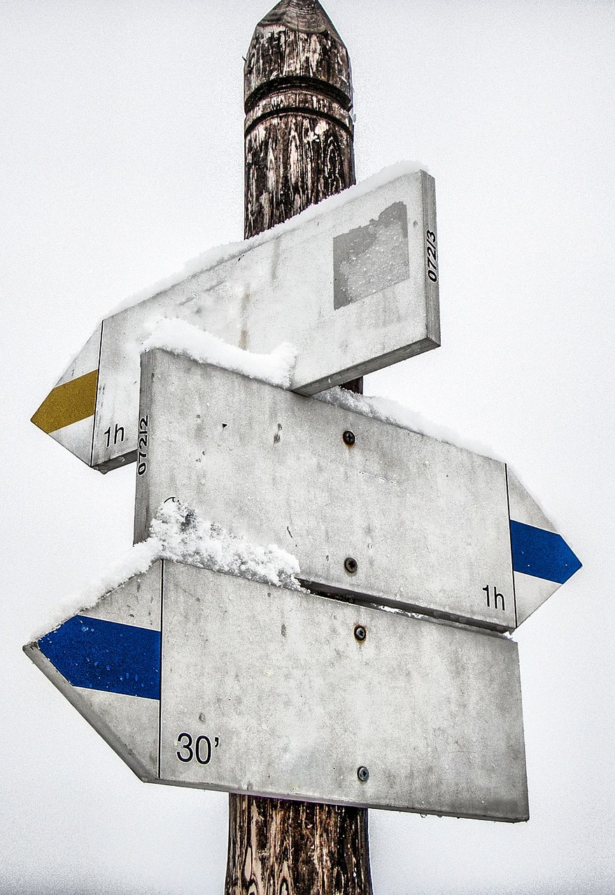 signs mountains blank free photo