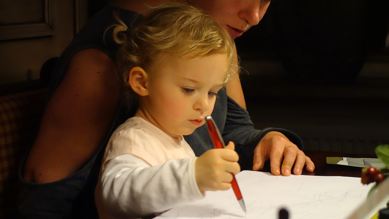 signs child drawing free photo