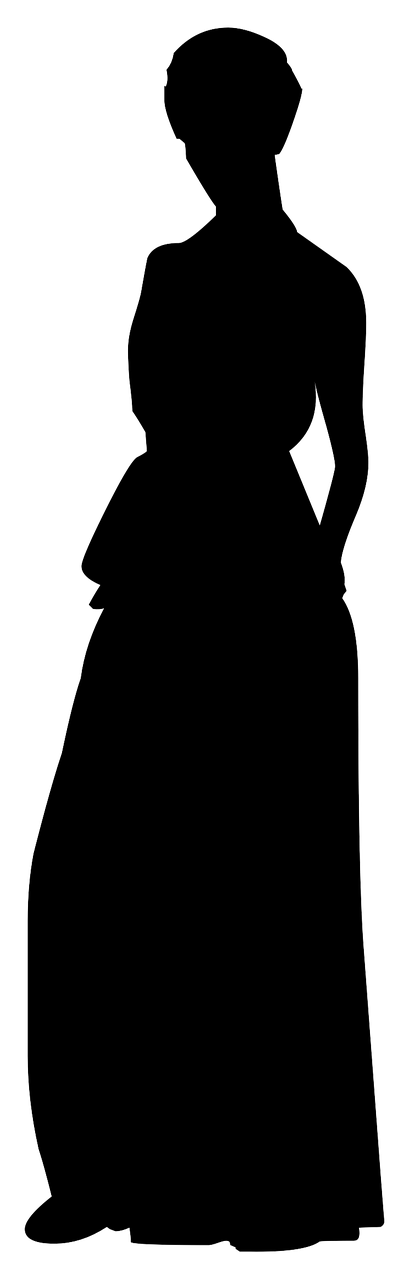silhouette woman evening free photo