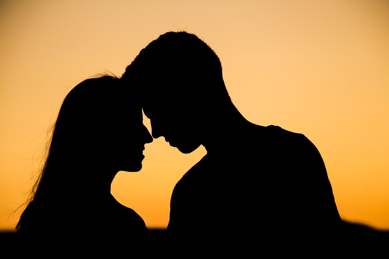 silhouette love devotion free photo