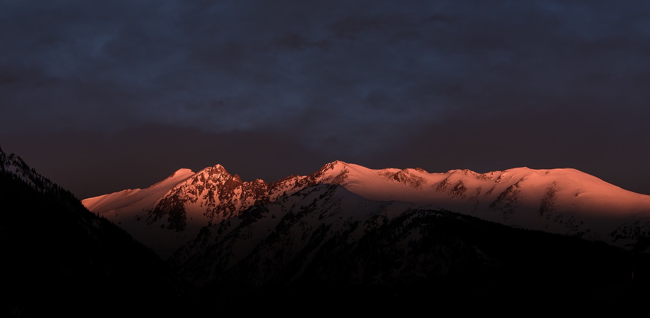 silhouette snow winter free photo