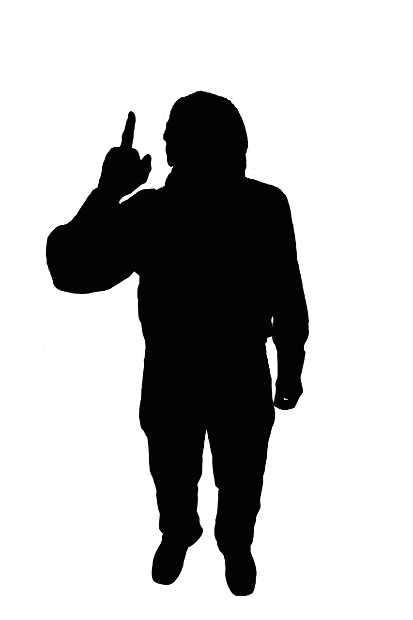 silhouette black men's free photo