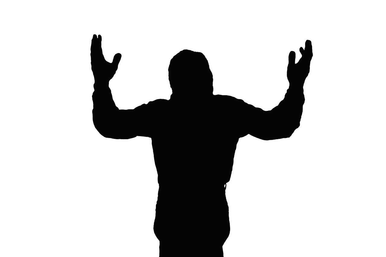 silhouette black men's free photo