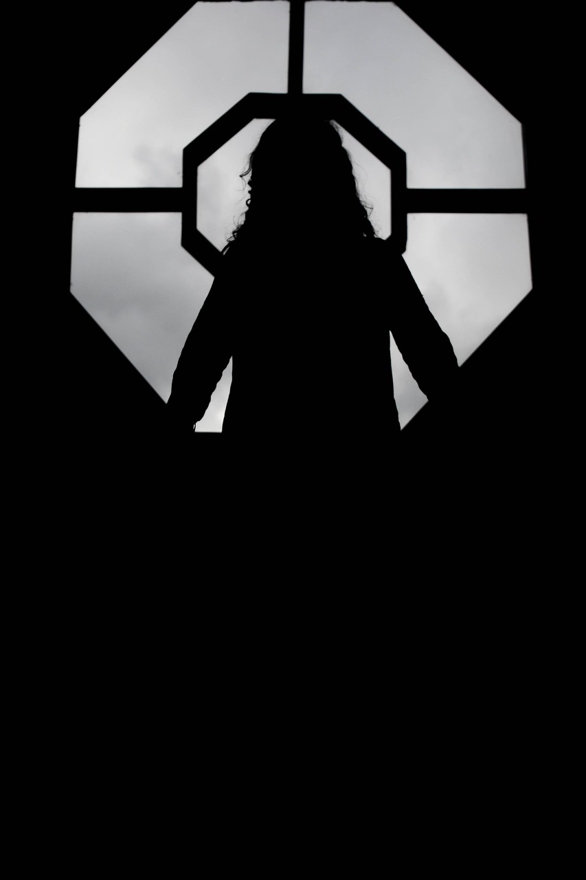 silhouette girl model free photo