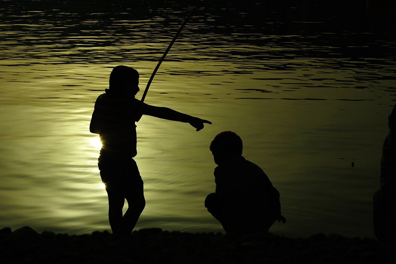 silhouette folk marine free photo